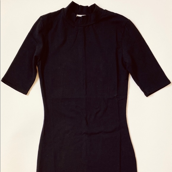 Elbow sleeve mock neck mini dress - Picture 2 of 2